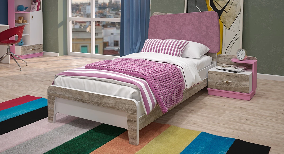 Stil Bed (Pink)-1