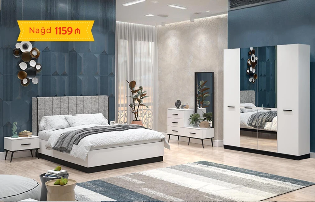 Savanna Yataq Dəsti (4 Qapılı Dolab ilə)-1