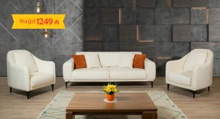 Ornella Divan Dəsti (Ağ)