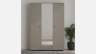 Domenika 3 Qapılı Dolab (Kapuçino)